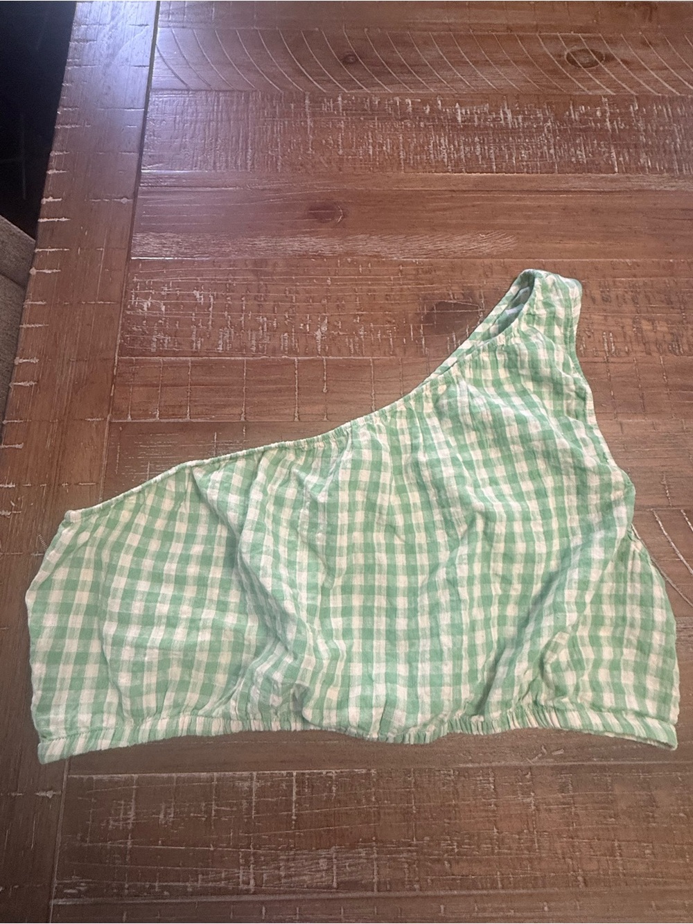 3/$20 American Eagle Outfitters Green and White Gingham Top